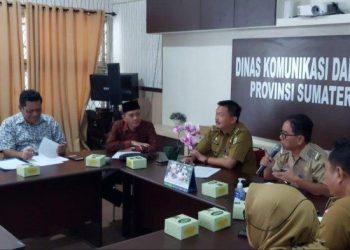 Komisi I DPRD Provinsi Jambi saat Berdiskusi dengan Pihak Diskominfo Sumsel. (Foto : Dok. Sekretariat).