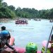 Peserta Geo Pun Rafting di Geopark Merangin. (Foto : Dok. Istimewa)