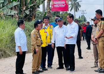 Presiden Jokowi Minjau Ruas Jalan di Wilayah Provinsi Jambi. (Foto : Dok. Diskominfo/Harun)