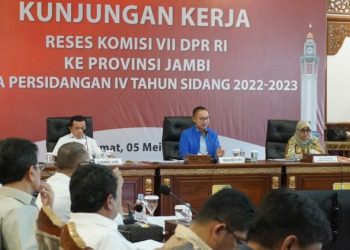 Komisi VII DPR-RI Bersama Gubernur Jambi Rapat Terkait Batubara. (Foto : Doko. Diskominfo/Novri)