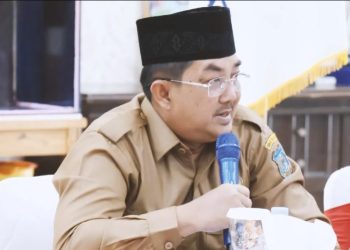 Bupati Saat Mengikuti Rakornas Pengendalian Inflasi Secara Virtual. (Foto : Dok. Prokipim TJB)