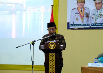 Wagub Sani saat Pembukaan Pelatihan Kewirausahaan Pemuda Provinsi Jambi Tahun 2023. (Foto : Dok. Diskominfo)