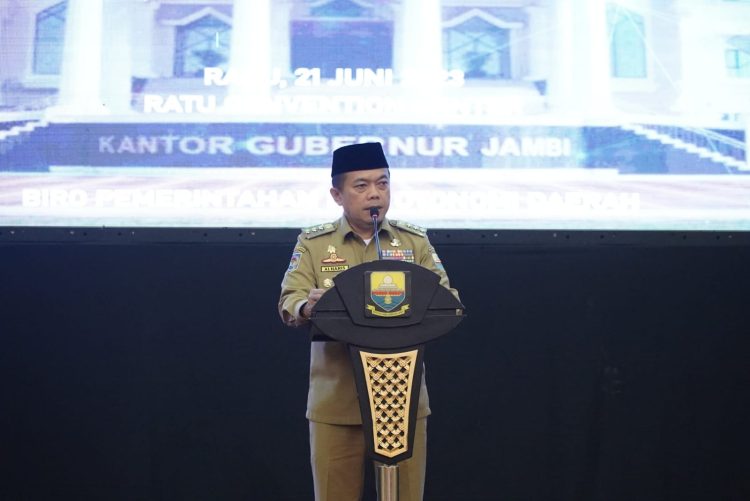 Gubernur Jambi, Dr. Al Haris saat Membuka Rakor Cama se-Provinsi Jambi. (Foto : Dok. Diskominfo/Harun).