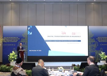 Peluncuran kajian yang berjudul The Leveraging Technology for Risk Assessment and Risk Reduction in Insurance. (Foto: Dok. InfoPublik).