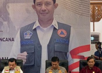 Ketua DPRD Provinsi Jambi, (Pertama dari Kanan) saat Mengikuti Rakor Penanganan Karhutla. (Foto: Dok. Humas).