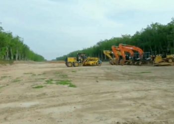 Pembangunan Tol Jambi-Betung (Foto/ist).