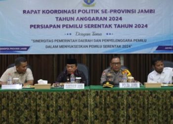 Gubernur Al Haris Pimpin Rakor Politik se-Provinsi Jambi