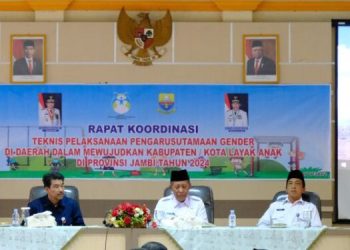 Wagub Sani: Rakortek Percepat Terwujudnya Kota Layak Anak di Provinsi Jambi