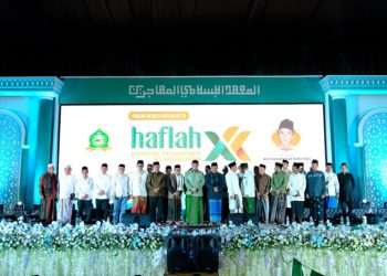 Wagub Sani saat menghadiri Haflah XII Pondok Pesantren Al Muhajirin di Simpang Terusan. (Dok. Ist).