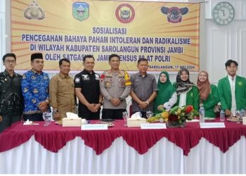 Cegah Radikalisme, Kesbangpol Sarolangun bersama Densus 88 Gelar Sosialisasi