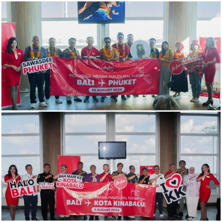 Indonesia AirAsia luncurkan 2 rute internasional terbaru yang terhubung dari Bali. Foto : Indonesia AirAsia