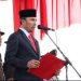 Ketua DPRD Provinsi Jambi Edi Purwanto saat membacakan teks Proklamasi, Sabtu (17/8). / Foto/ist
