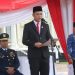 Ketua DPRD Sementara, Hafiz Fattah membacakan Ikrar Pancasila dalam upacara peringatan Hari Kesaktian Pancasila, Selasa (1/10). / Foto/Hms