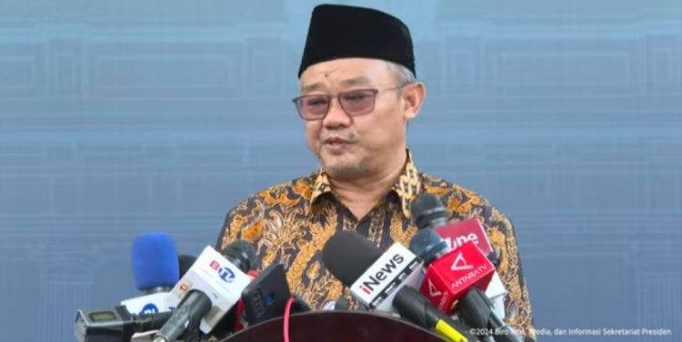 Mendikdasmen, Abdul Mu'ti Memberikan Keterang kepada Wartawan Usai Bertemu Pressiden Prabowo, Selasa, (26/11). Dok/Ist