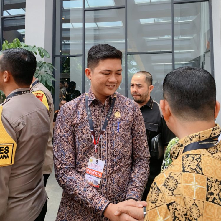 Ketua DPRD Provinsi Jambi, M. Hafiz saat menghadiri Rakornas di Sentul, Bogor, Jawa Barat, Kamis (7/11). / Foto/Humas DPRD Jambi