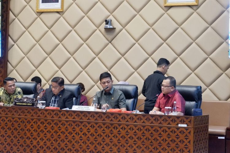 Ketua DPRD Provinsi Jambi Memdampingi Komisi lll RDPU dengan Komisi V DPR-RI (15/11). /Dok/Ist
