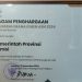 Sertifikat Penghargaan dari BKN yang Diterima Pemprov Jambi. Dok/Ist