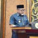 Pjs. Gubernur Jambi, Sudirman SH MH Menyampaikan Sambutan dalam Rapat Paripurna di DPRD Provinsi Jambi, Selasa Malam (12/11). /Dok/Ist