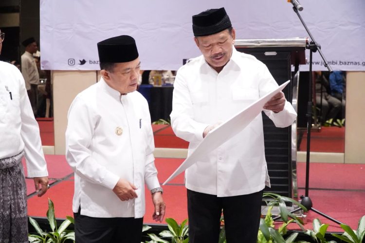 Gubernur Al Haris saat Menghadiri Rakorda BAZNAS Provinsi Jambi, (16/12). /Dok/Ist