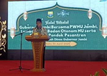 Gubernur Al Haris Hadiri Halal Bihalal PW NU Provinsi Jambi