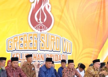 Wagub Jambi Memghadiri Acara Grebeg Suro di Sridadi Muara Bulian. /Dok/Ist